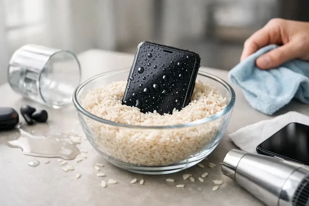 How to Save Wet Phone Fast