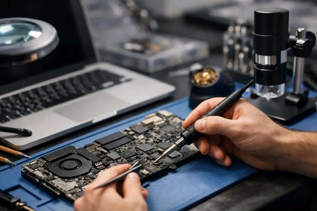 MacBook Motherboard Repair Example Explained